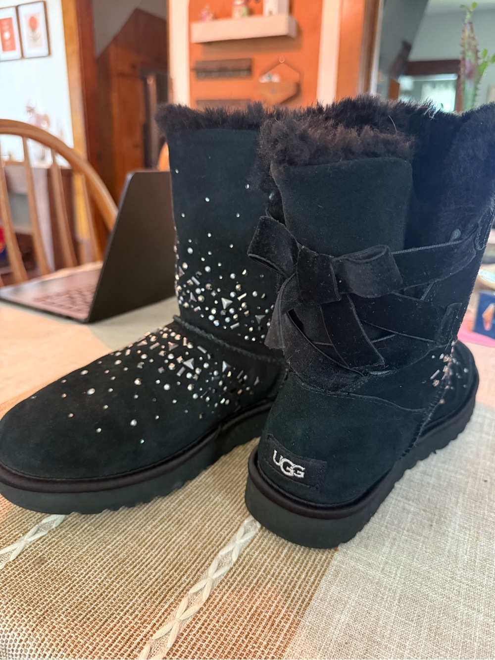 Black UGG boots